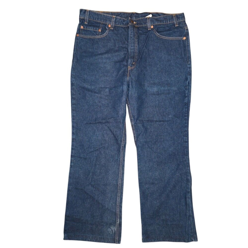 Vintage 90s Levi’s 517-0217 Made in USA Boot Cut Jeans W40 L30 Hemmed to 29 Dark